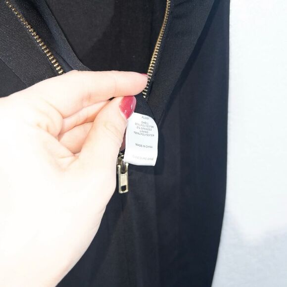 Alexia Admor Black Split Neck Shealth Midi‎ Dress Size XS - Picture 9 of 10